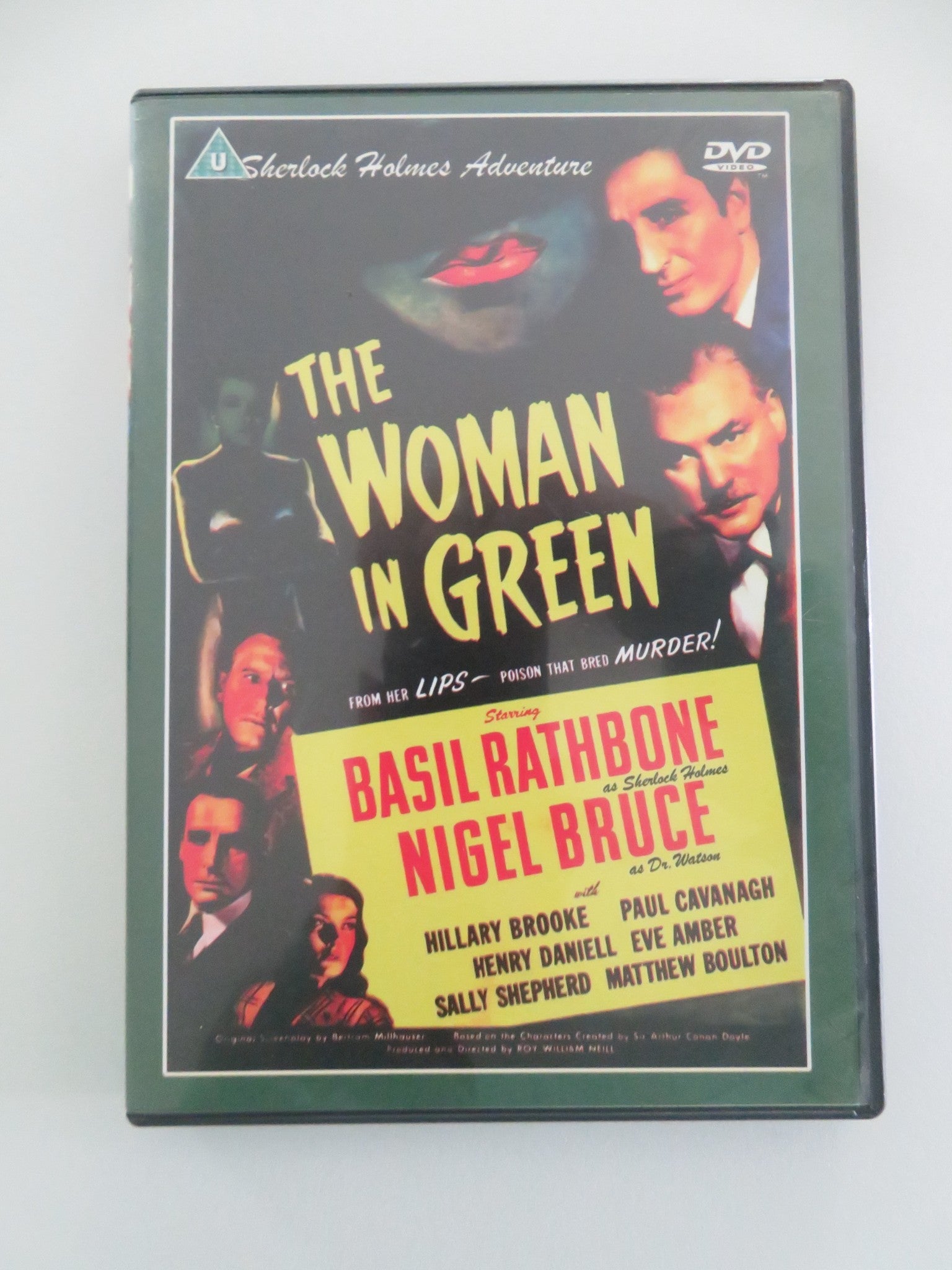 THE WOMAN IN GREEN (DVD) SHERLOCK HOLMES BASIL RATHBONE 1945 REGION ALL Movie posters