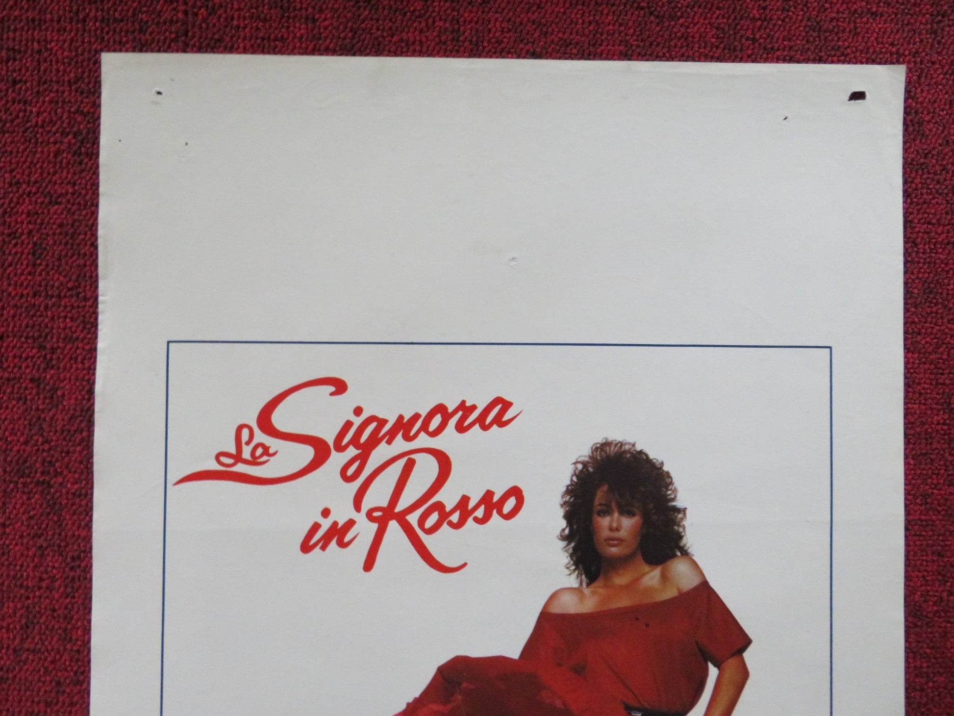 THE WOMAN IN RED ITALIAN LOCANDINA POSTER GENE WILDER KELLY LE BROCK 1984 Rendezvous Cinema Movie posters