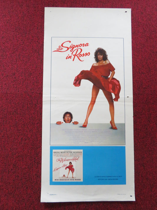 THE WOMAN IN RED ITALIAN LOCANDINA POSTER GENE WILDER KELLY LE BROCK 1984 Rendezvous Cinema Movie posters