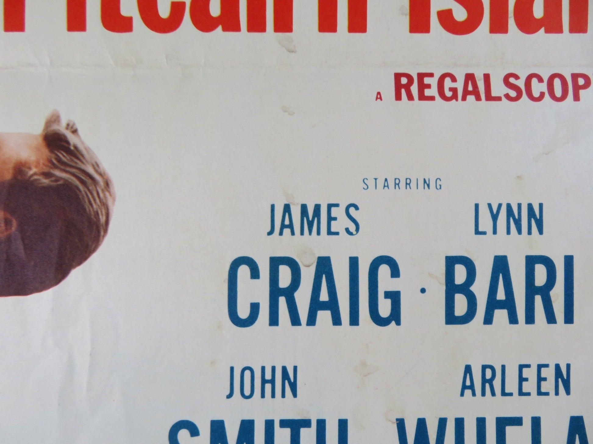 THE WOMEN OF PITCAIRN ISLAND US INSERT POSTER JAMES CRAIG LYNN BARI 1957 Rendezvous Cinema Movie posters