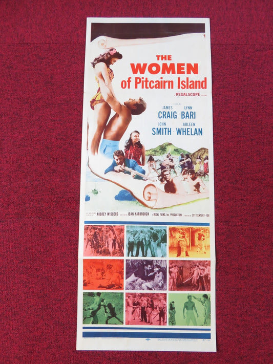 THE WOMEN OF PITCAIRN ISLAND US INSERT POSTER JAMES CRAIG LYNN BARI 1957 Rendezvous Cinema Movie posters