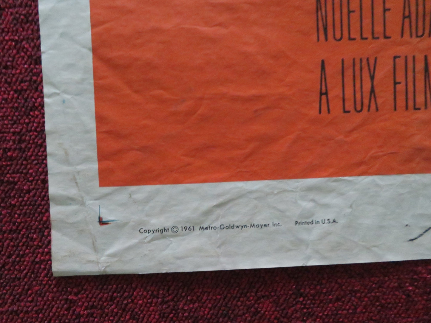 THE WONDERS OF ALADDIN FOLDED US ONE SHEET POSTER DONALD O'CONNOR 1961 Movie posters