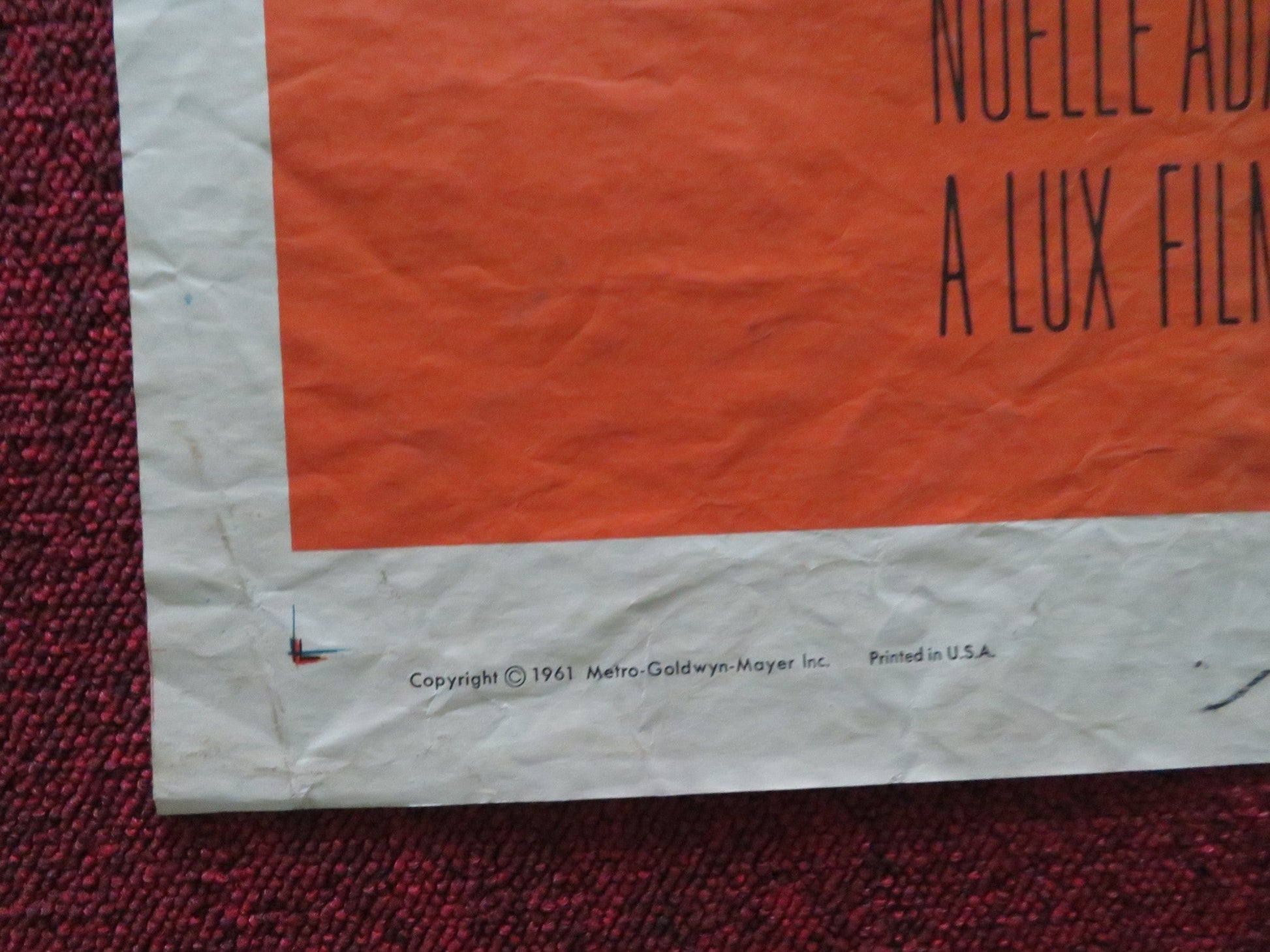 THE WONDERS OF ALADDIN FOLDED US ONE SHEET POSTER DONALD O'CONNOR 1961 Movie posters