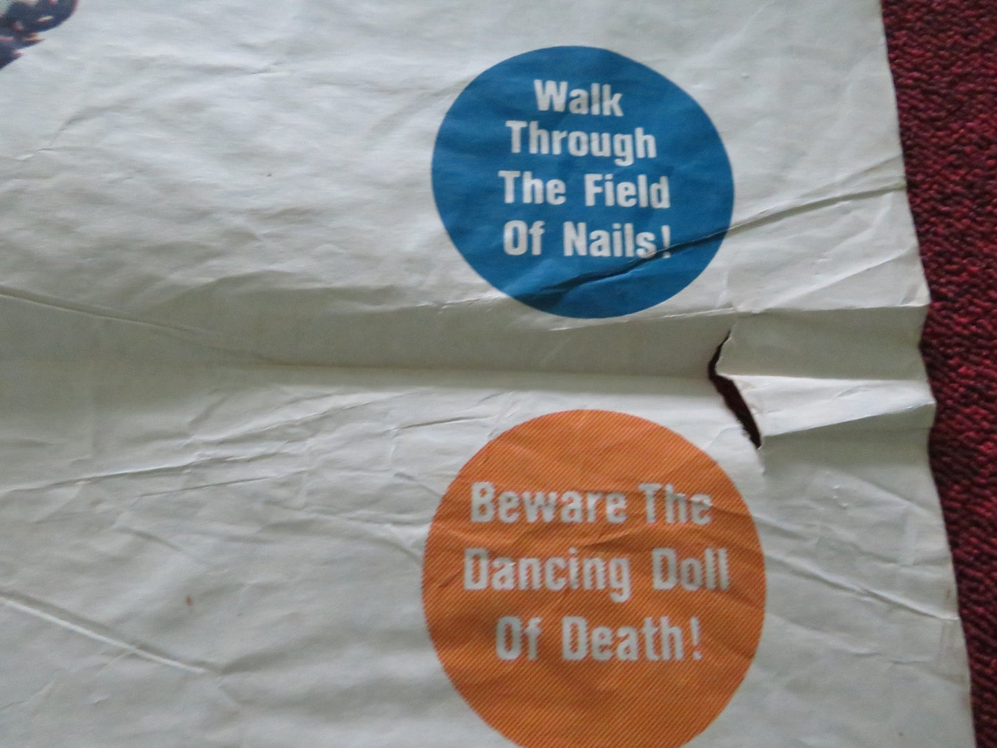 THE WONDERS OF ALADDIN FOLDED US ONE SHEET POSTER DONALD O'CONNOR 1961 Movie posters