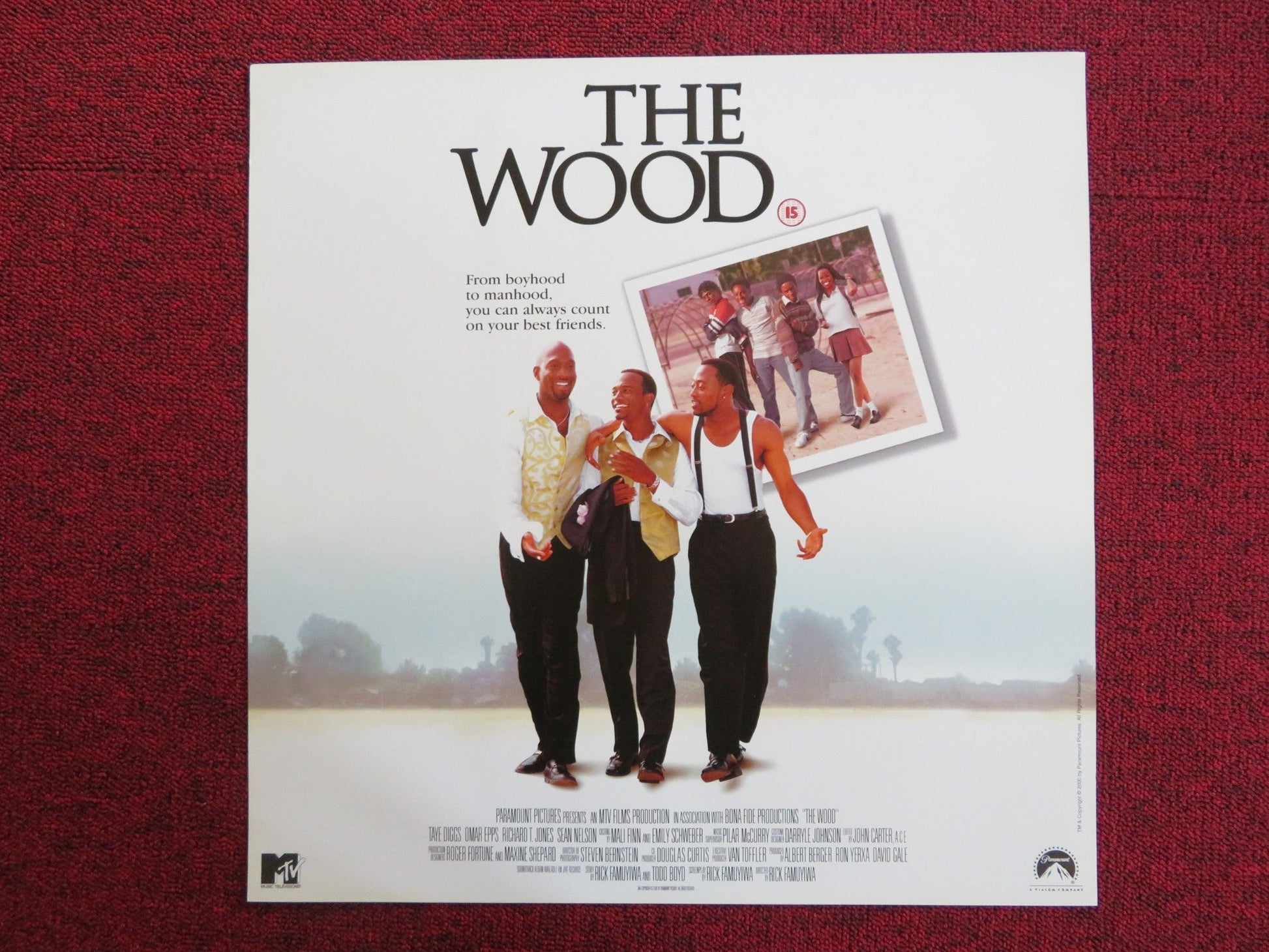 THE WOOD VHS VIDEO POSTER TAYE DIGGS OMAR EPPS 1999 Rendezvous Cinema Movie posters
