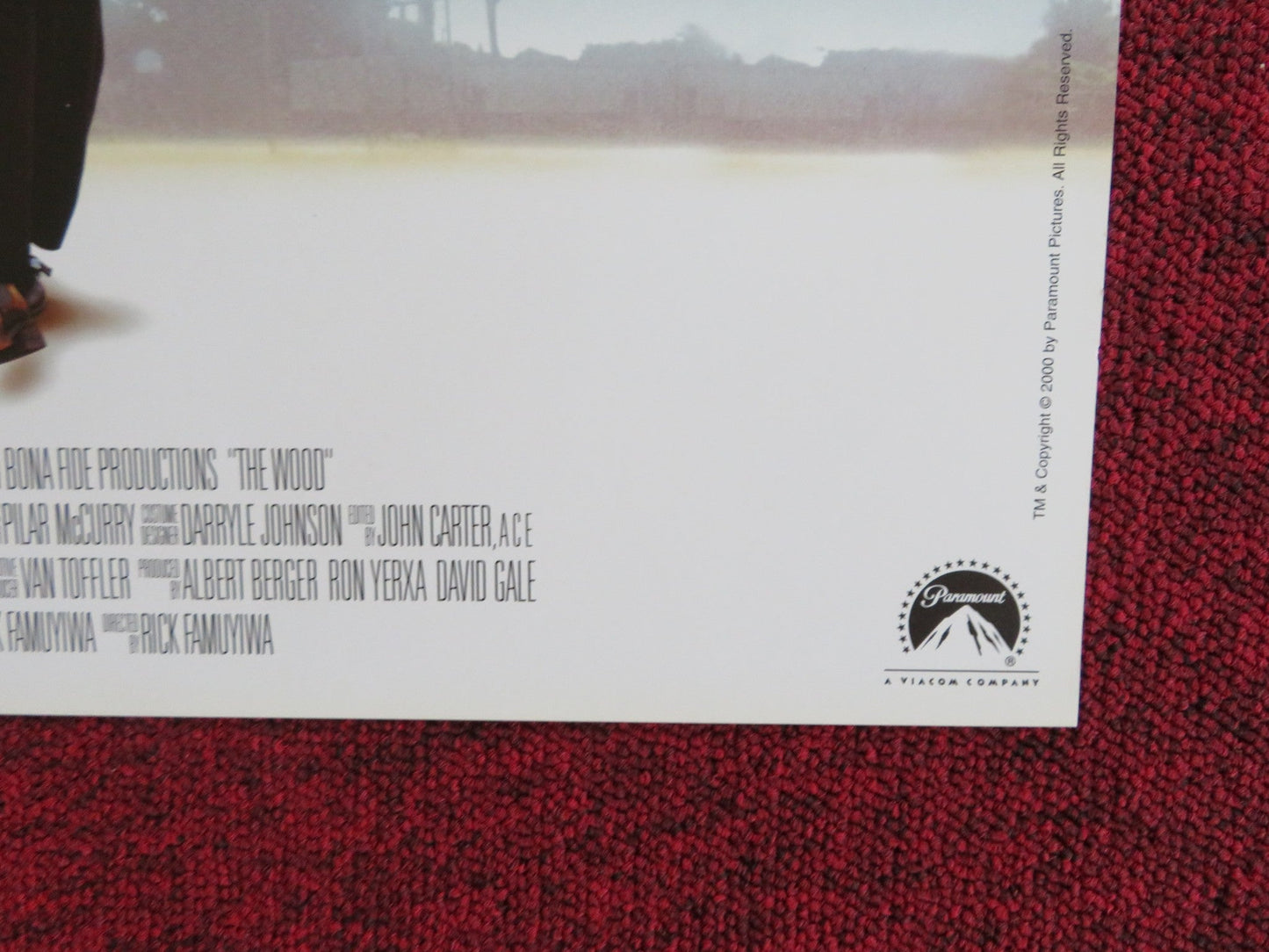 THE WOOD VHS VIDEO POSTER TAYE DIGGS OMAR EPPS 1999 Rendezvous Cinema Movie posters