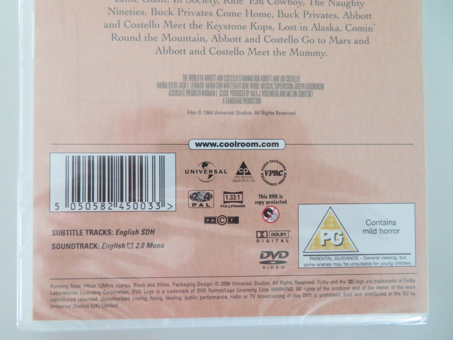 THE WORLD OF ABBOTT & COSTELLO (DVD) LOU COSTELLO BUD ABBOTT 1965 REGION 2 Movie posters