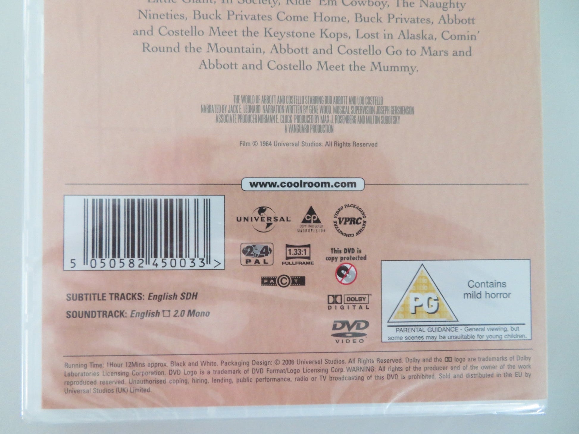 THE WORLD OF ABBOTT & COSTELLO (DVD) LOU COSTELLO BUD ABBOTT 1965 REGION 2 Movie posters