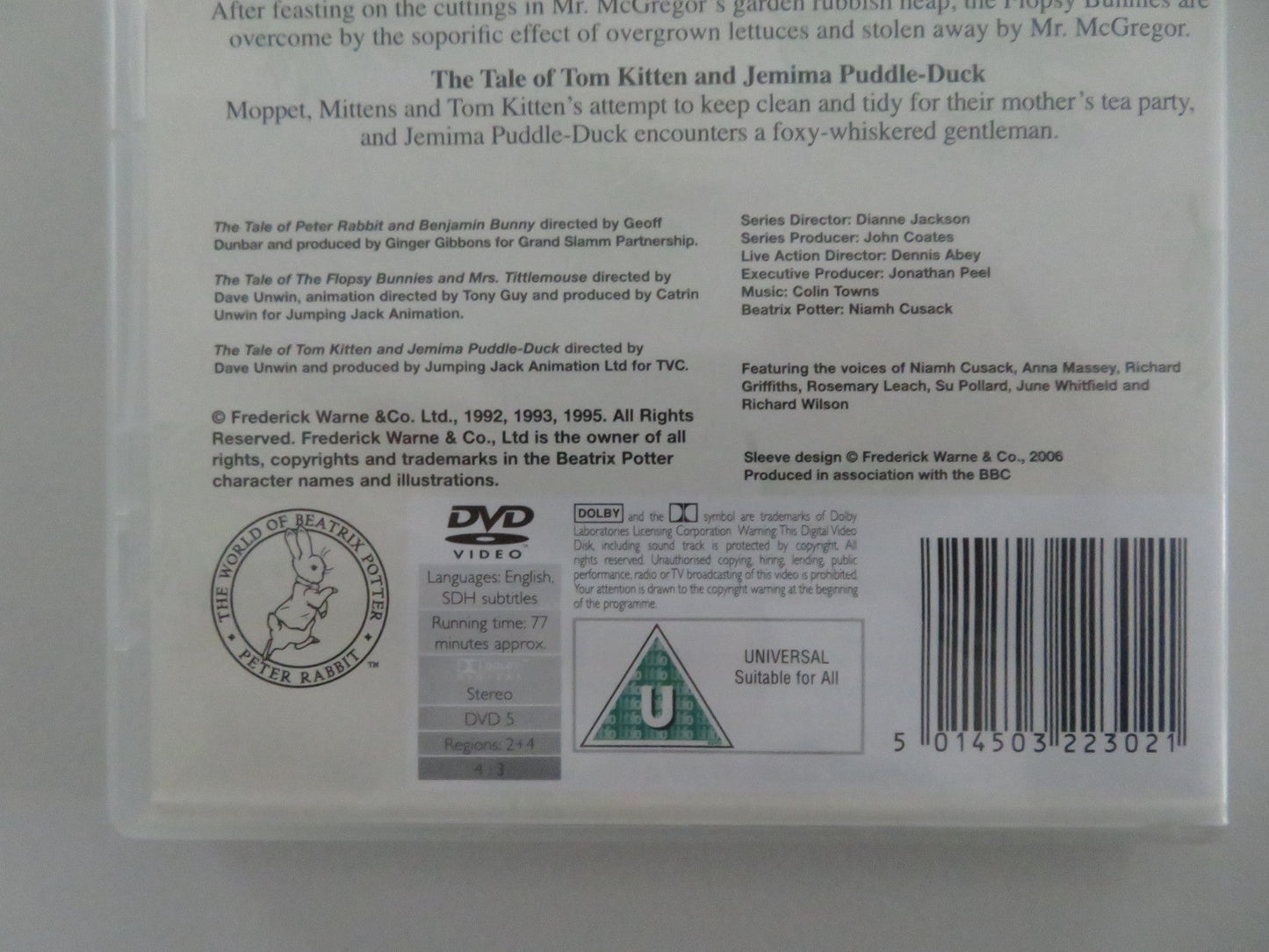 THE WORLD OF PETER RABBIT AND FRIENDS (DVD) NIAMH CUSACK 1992 REGION 2, 4 Movie posters