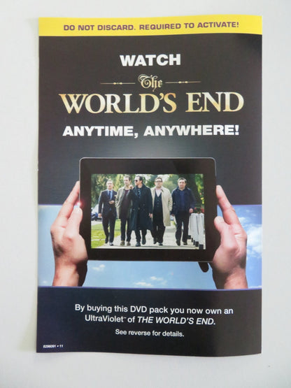 THE WORLD'S END (DVD) SIMON PEGG NICK FROST 2013 REGION 2, 4 Movie posters