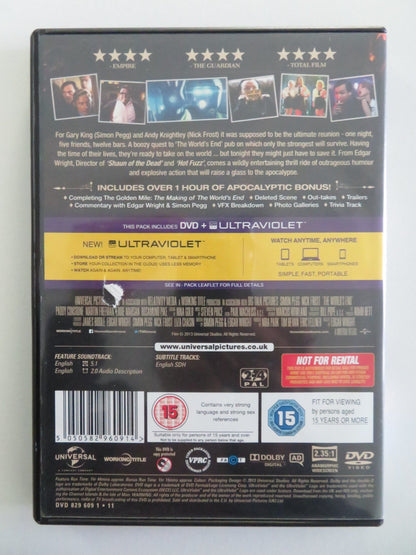 THE WORLD'S END (DVD) SIMON PEGG NICK FROST 2013 REGION 2, 4 Movie posters