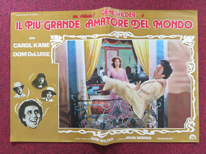 THE WORLD'S GREATEST LOVER - E ITALIAN FOTOBUSTA POSTER GENE WILDER KANE 1977 Rendezvous Cinema Movie posters