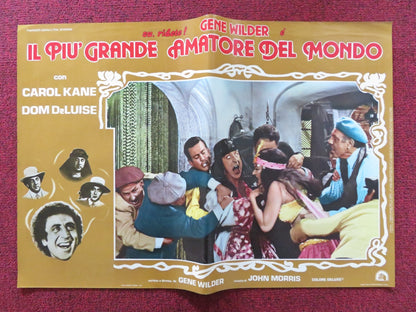 THE WORLD'S GREATEST LOVER - G ITALIAN FOTOBUSTA POSTER GENE WILDER KANE 1977 Rendezvous Cinema Movie posters
