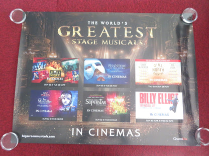 THE WORLD'S GREATEST STAGE MUSICALS IN CINEMAS - B UK QUAD ROLLED POSTER 2025 Movie posters