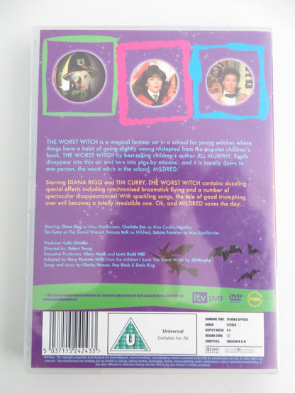 The Worst Witch (DVD) Fairuza Bulk Tim Curry Diana Rigg 1986 Region 2 Movie posters