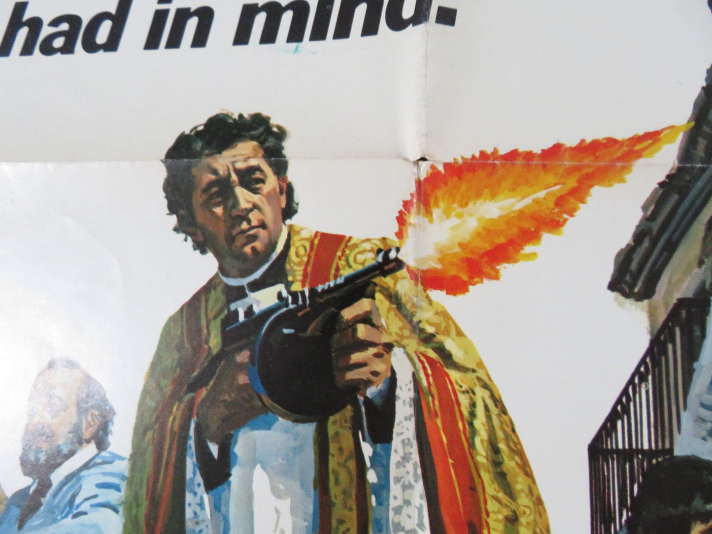 THE WRATH OF GOD FOLDED US ONE SHEET POSTER ROBERT MITCHUM FRANK LANGELLA 1972 Rendezvous Cinema Movie posters