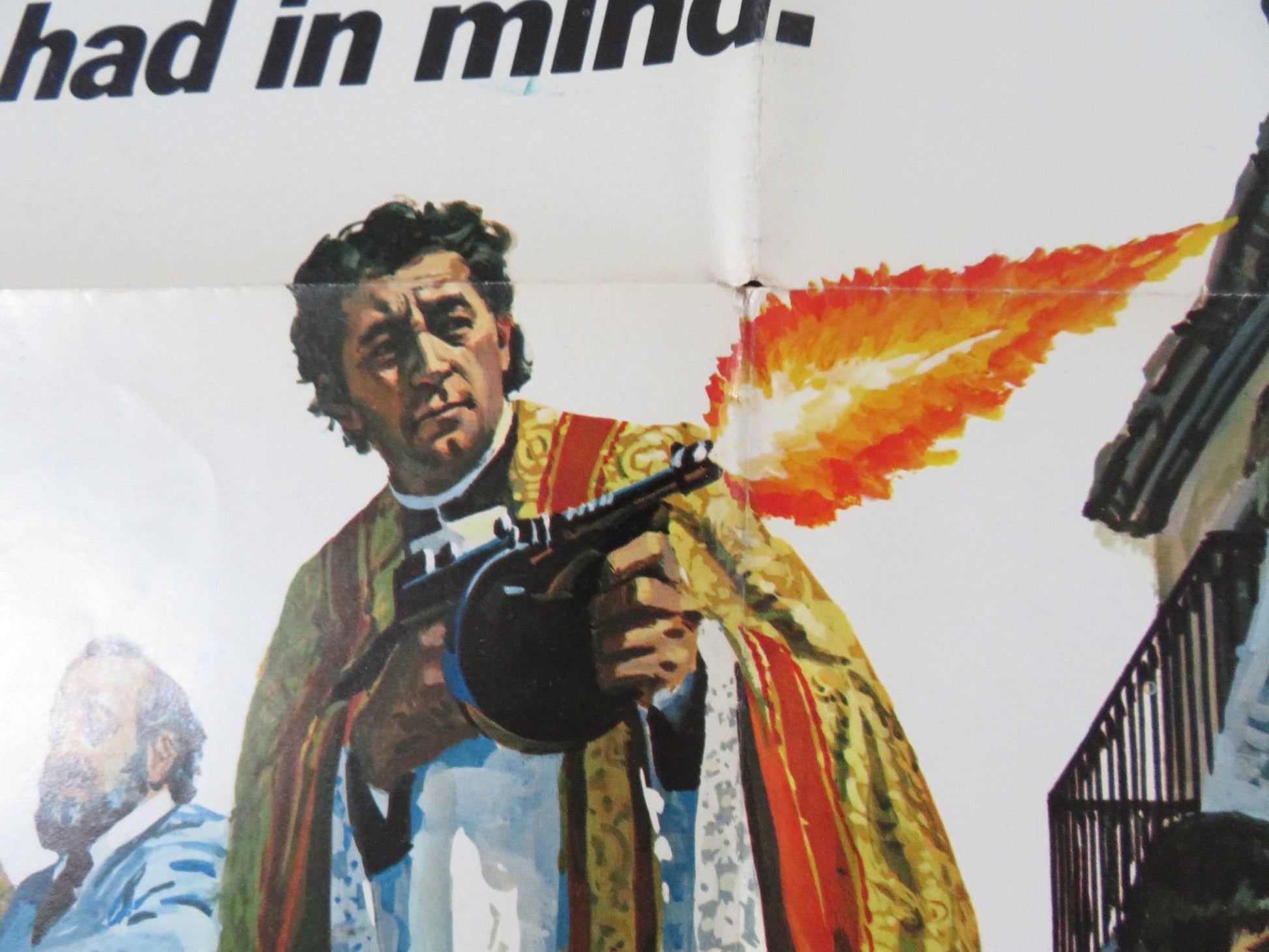 THE WRATH OF GOD FOLDED US ONE SHEET POSTER ROBERT MITCHUM FRANK LANGELLA 1972 Rendezvous Cinema Movie posters