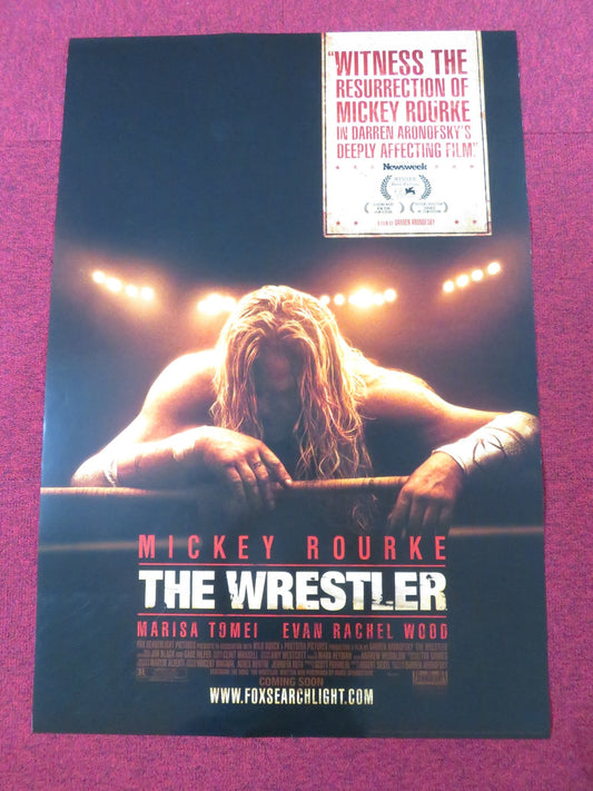 THE WRESTLER US ONE SHEET ROLLED POSTER MICKEY ROURKE MARISA TOMEI 2008 Rendezvous Cinema Movie posters