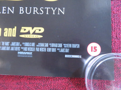 THE YARDS VHS & DVD VIDEO POSTER ROLLED MARK WAHLBERG JOAQUIN PHOENIX 2000 Rendezvous Cinema Movie posters