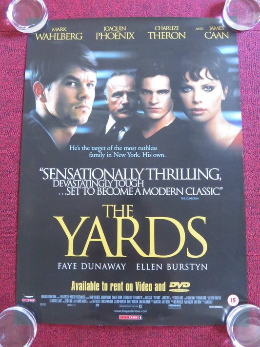 THE YARDS VHS & DVD VIDEO POSTER ROLLED MARK WAHLBERG JOAQUIN PHOENIX 2000 Rendezvous Cinema Movie posters