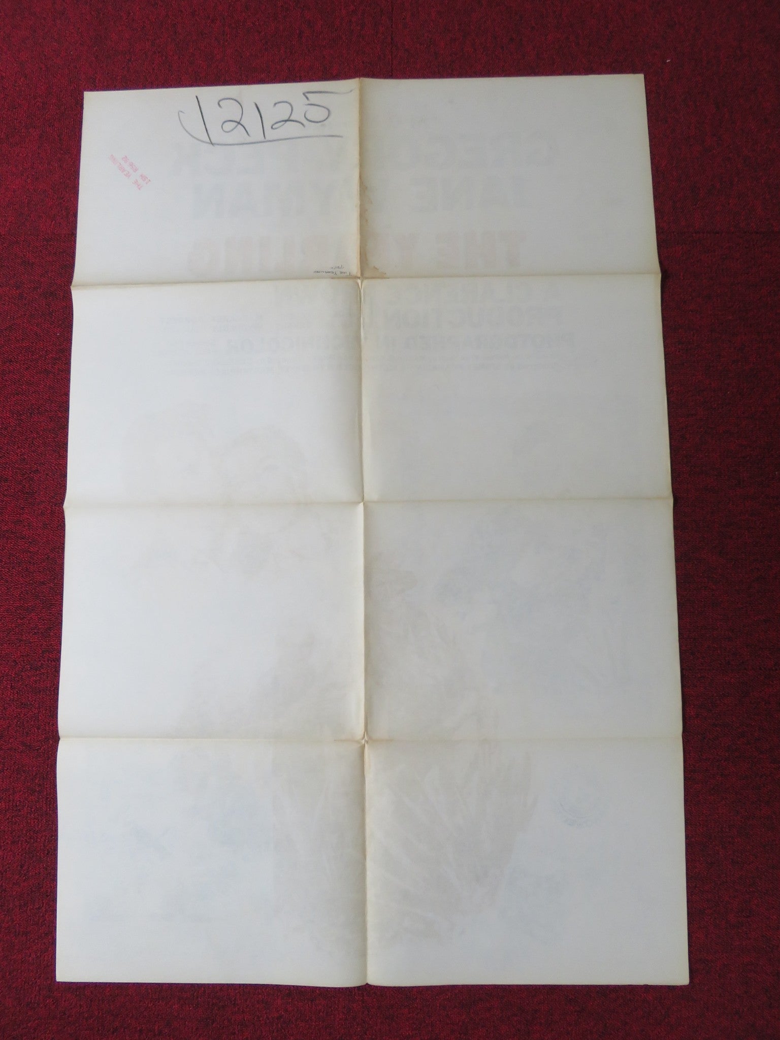 THE YEARLING FOLDED US ONE SHEET POSTER GREGORY PECK JANE WYMAN R1956 Rendezvous Cinema Movie posters