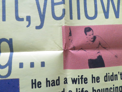 THE YELLOW CANARY FOLDED US ONE SHEET POSTER PAT BOONE BARBARA EDEN 1963 Rendezvous Cinema Movie posters