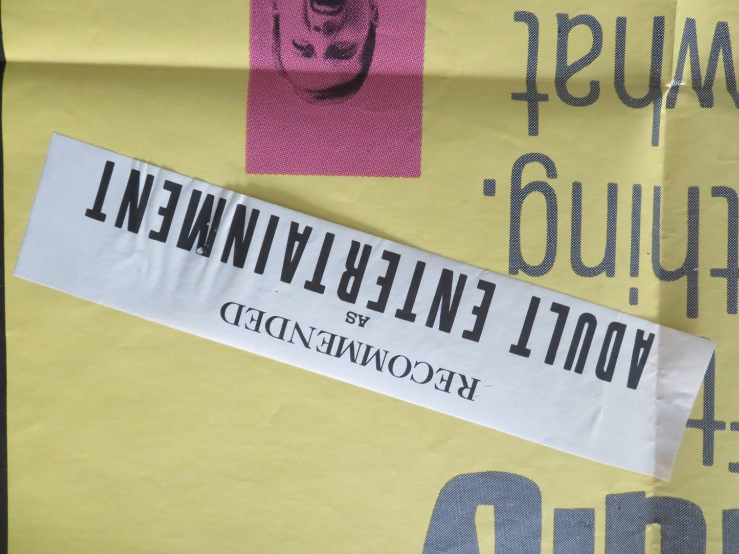 THE YELLOW CANARY FOLDED US ONE SHEET POSTER PAT BOONE BARBARA EDEN 1963 Rendezvous Cinema Movie posters