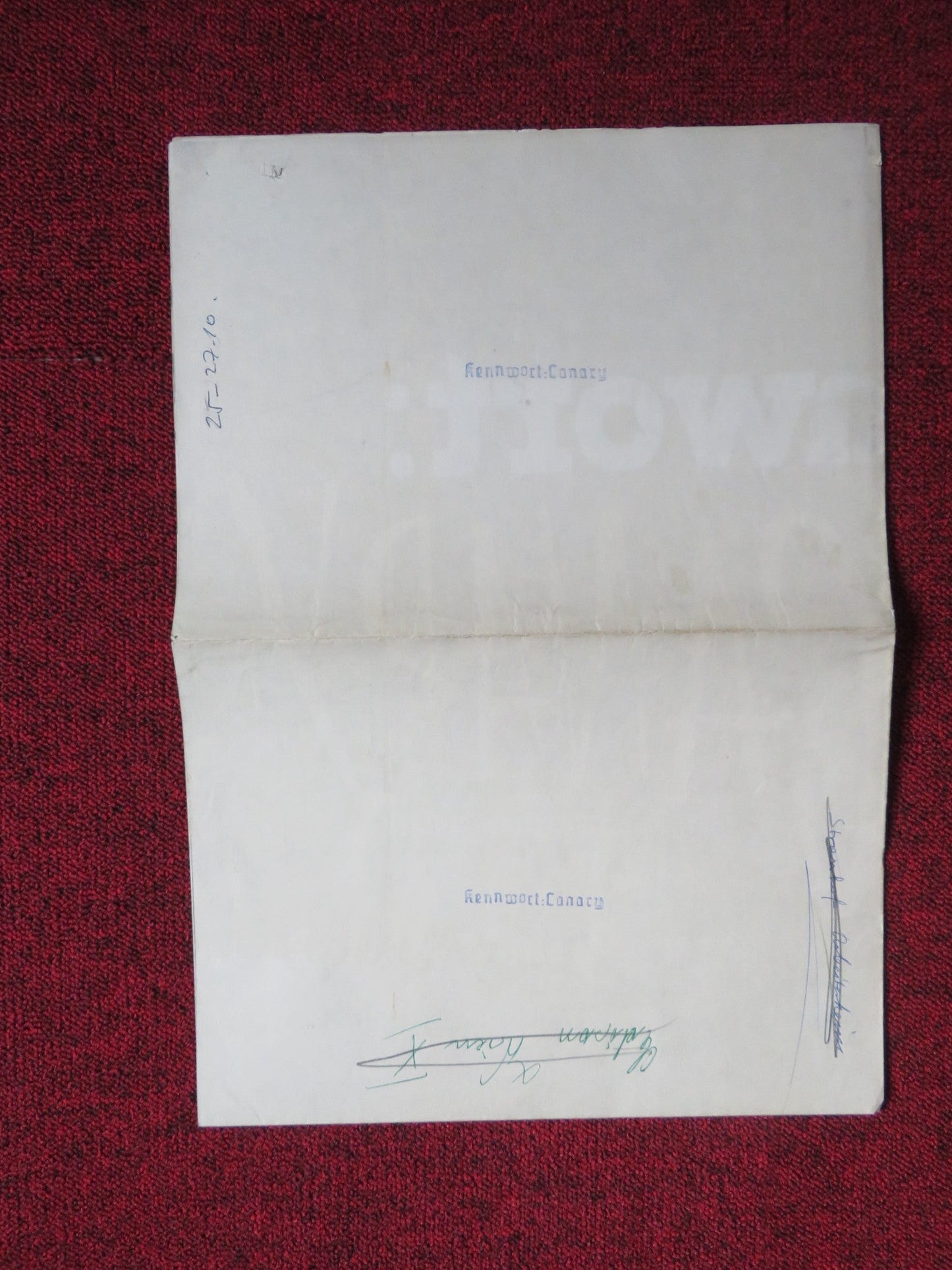 THE YELLOW CANARY GERMAN A1 POSTER FOLDED PAT BOONE BARBARA EDEN 1963 Rendezvous Cinema Movie posters