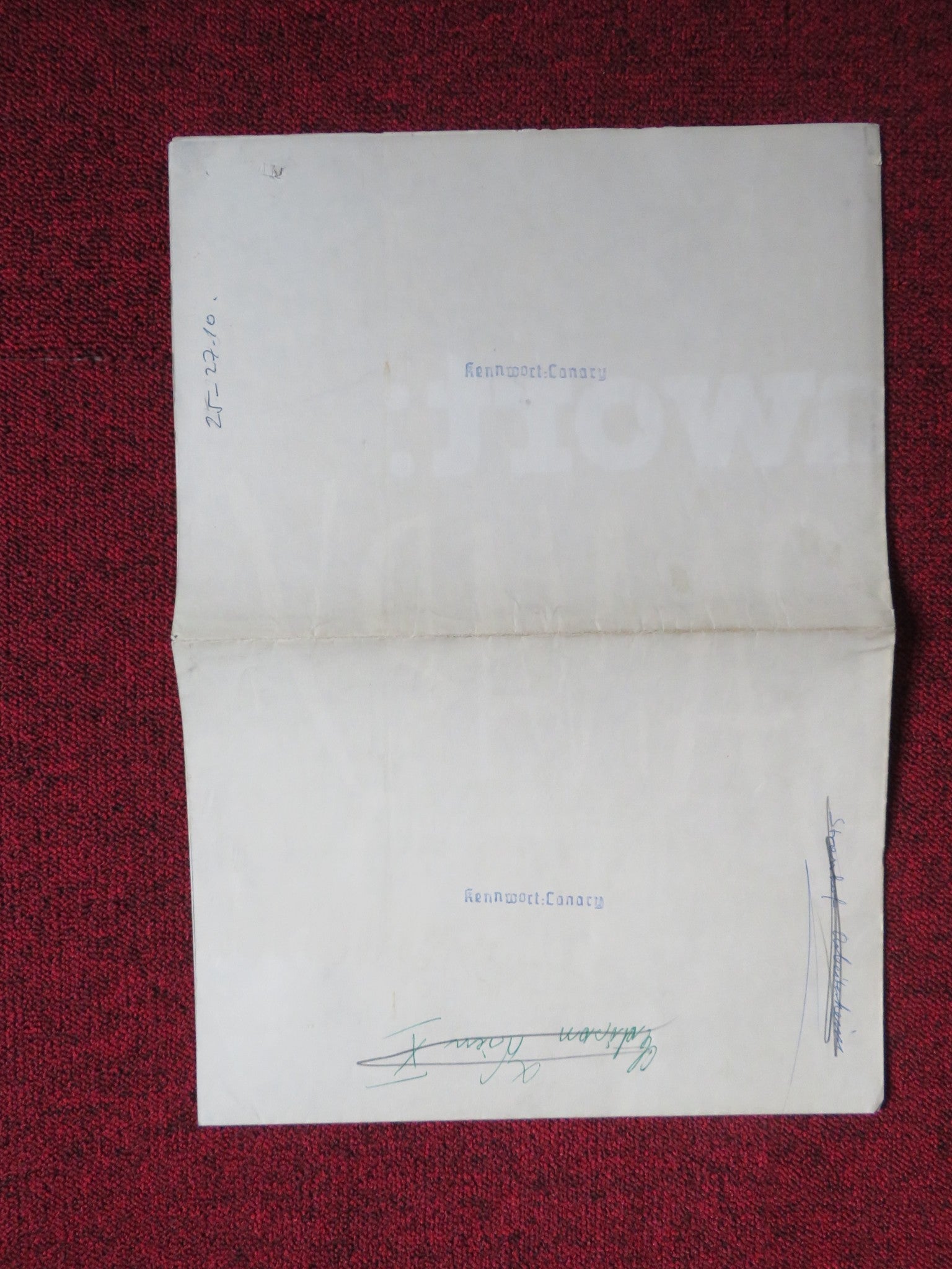 THE YELLOW CANARY GERMAN A1 POSTER FOLDED PAT BOONE BARBARA EDEN 1963 Rendezvous Cinema Movie posters