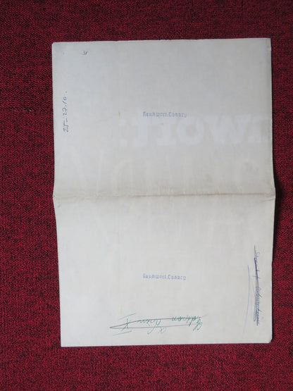 THE YELLOW CANARY GERMAN A1 POSTER FOLDED PAT BOONE BARBARA EDEN 1963 Rendezvous Cinema Movie posters