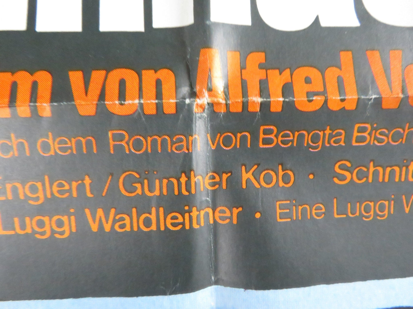 THE YELLOW HOUSE ON PINNASBERG GERMAN A1 POSTER FOLDED EDDIE ARENT 1970 Rendezvous Cinema Movie posters