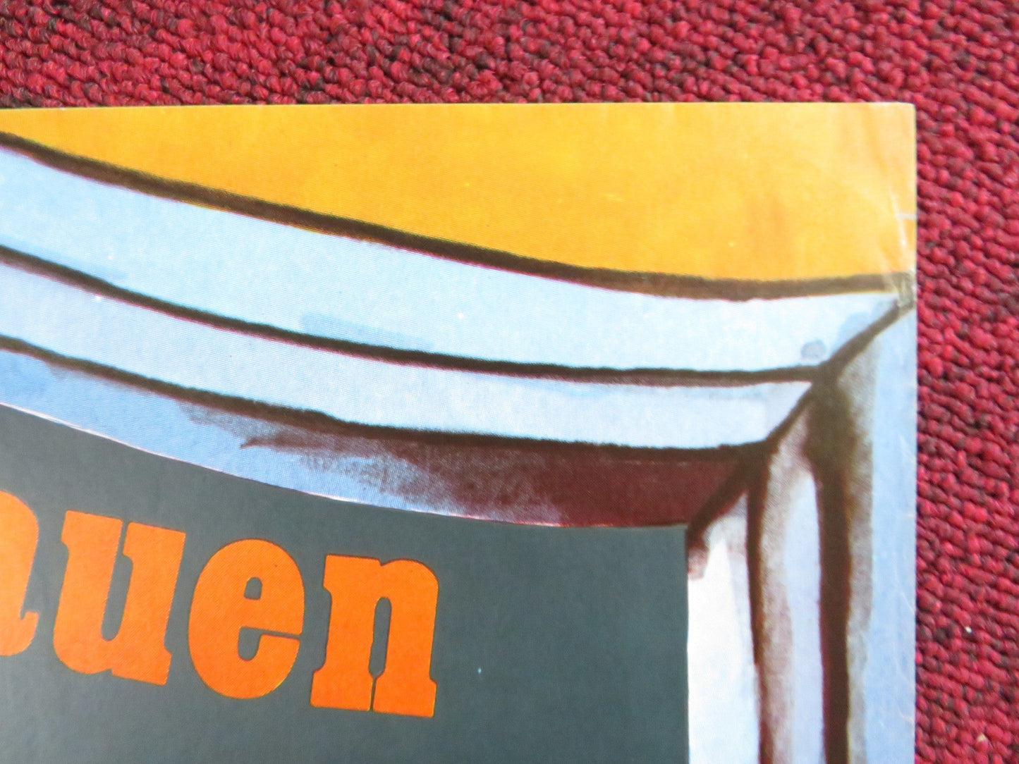 THE YELLOW HOUSE ON PINNASBERG GERMAN A1 POSTER FOLDED EDDIE ARENT 1970 Rendezvous Cinema Movie posters