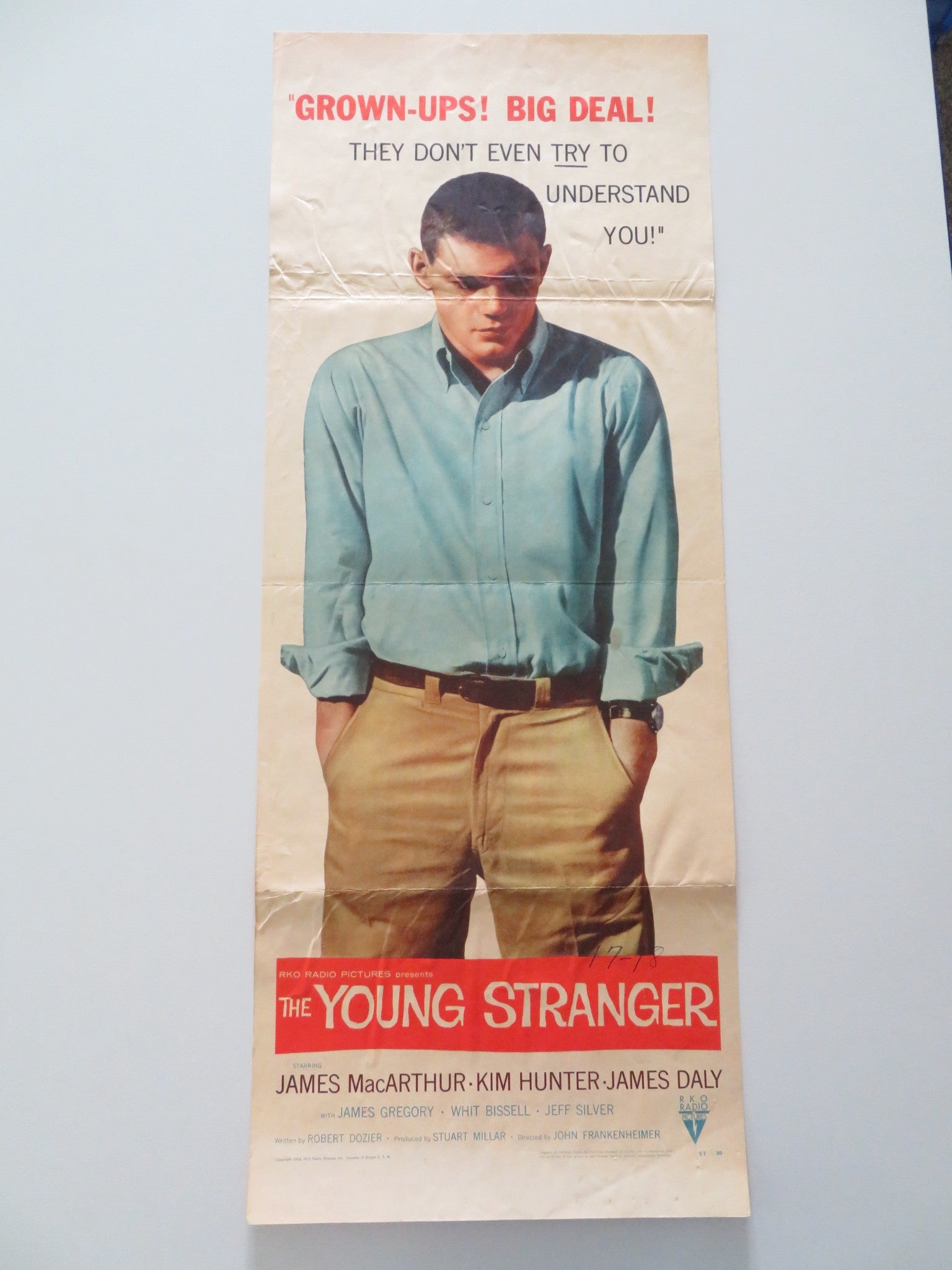 THE YOUNG STRANGER US INSERT POSTER JAMES MACARTHUR KIM HUNTER 1956 Rendezvous Cinema Movie posters