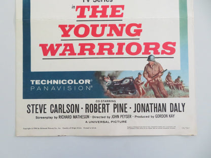 THE YOUNG WARRIORS US INSERT POSTER JAMES DRURY STEVE CARLSON 1966 Movie posters