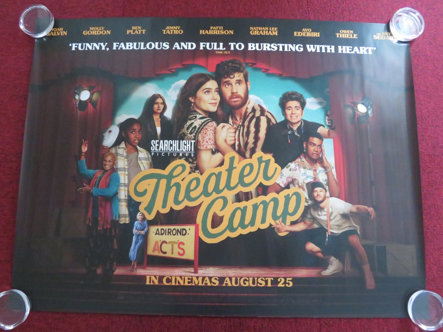 THEATER CAMP UK QUAD ROLLED POSTER BEN PLATT MOLLY GORDON 2023 Rendezvous Cinema Movie posters