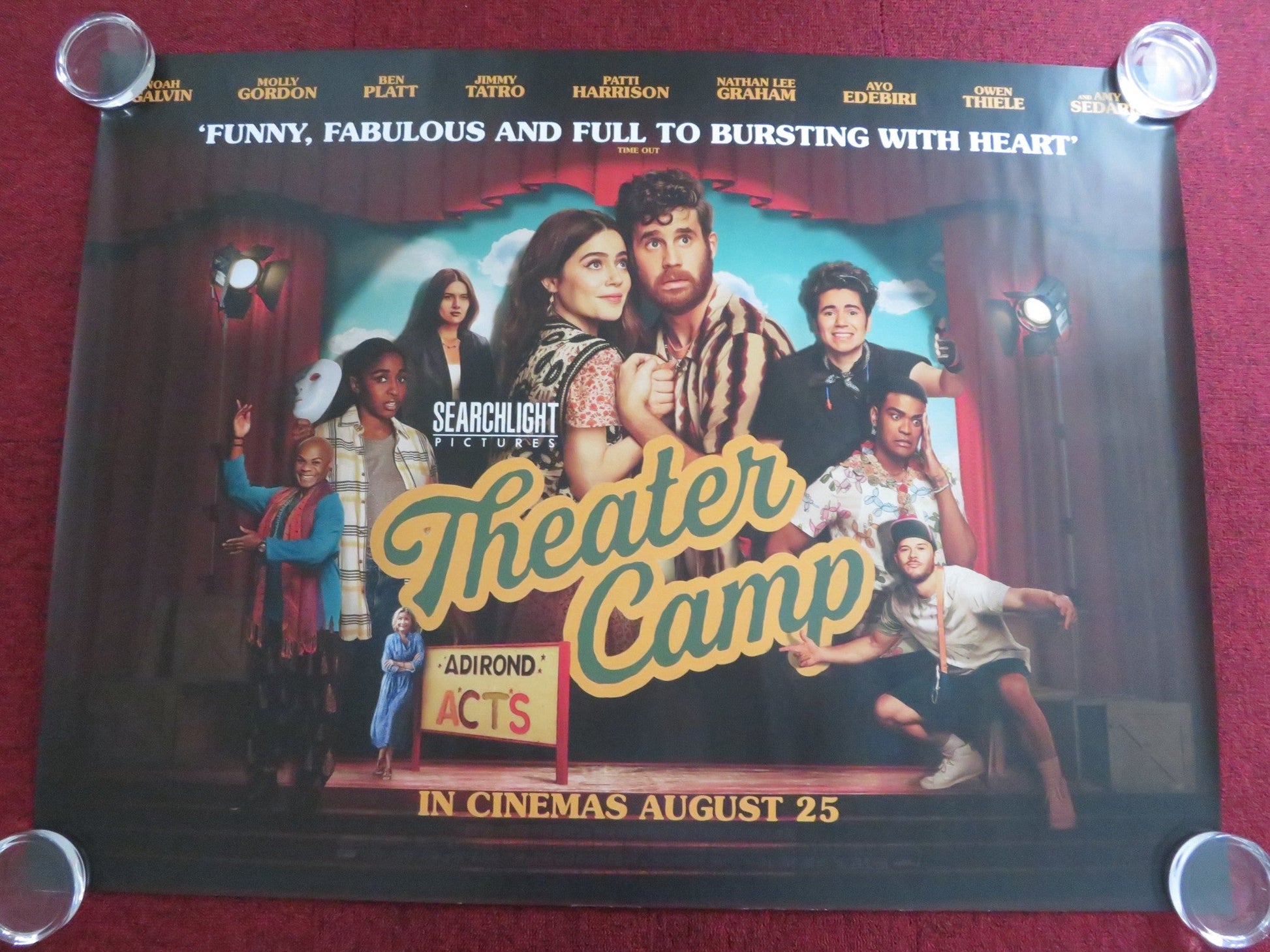 THEATER CAMP UK QUAD ROLLED POSTER BEN PLATT MOLLY GORDON 2023 Rendezvous Cinema Movie posters