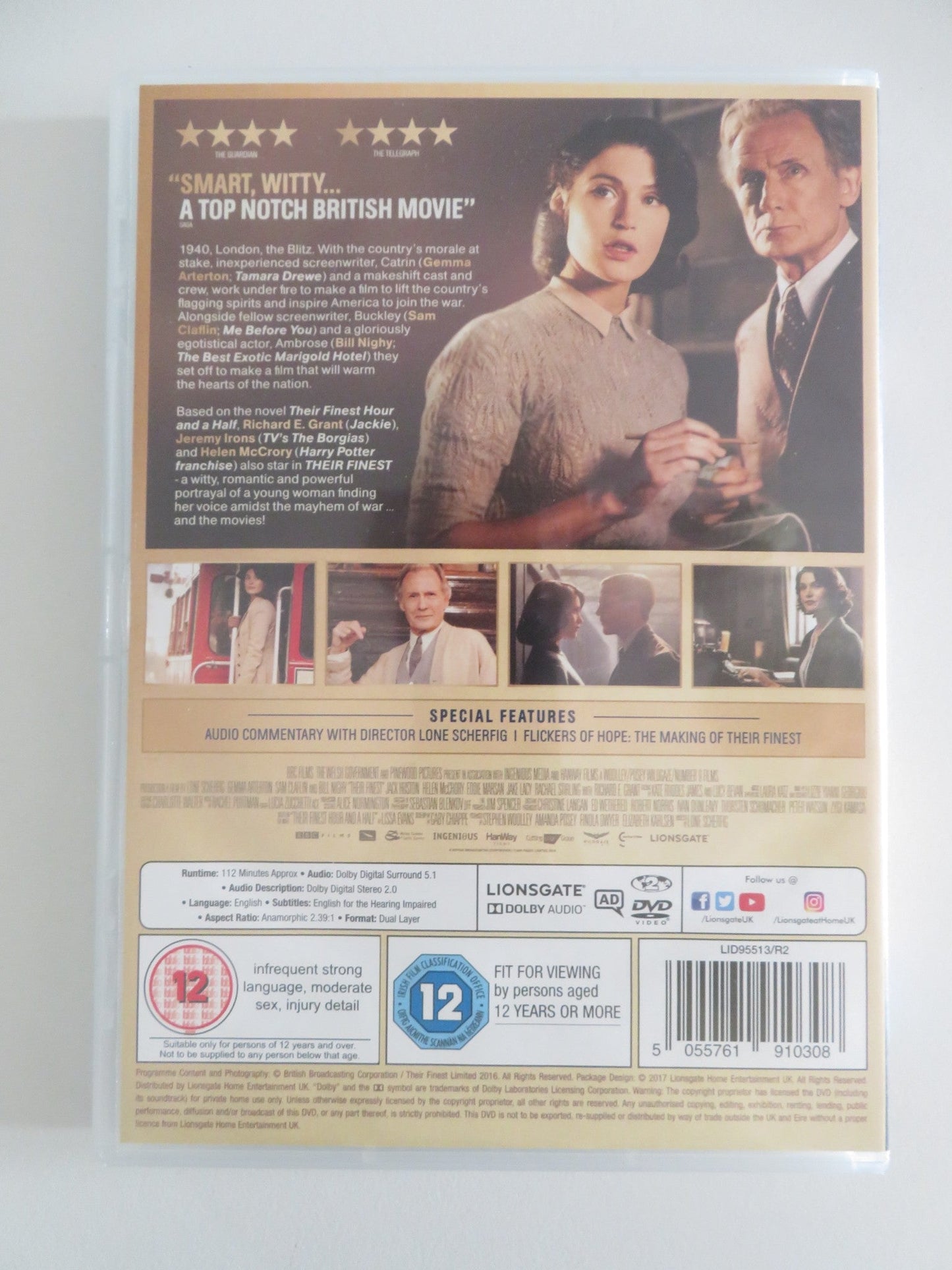 THEIR FINEST - B (DVD) GEMMA ARTERTON BILL NIGHY 2016 REGION 2 Movie posters