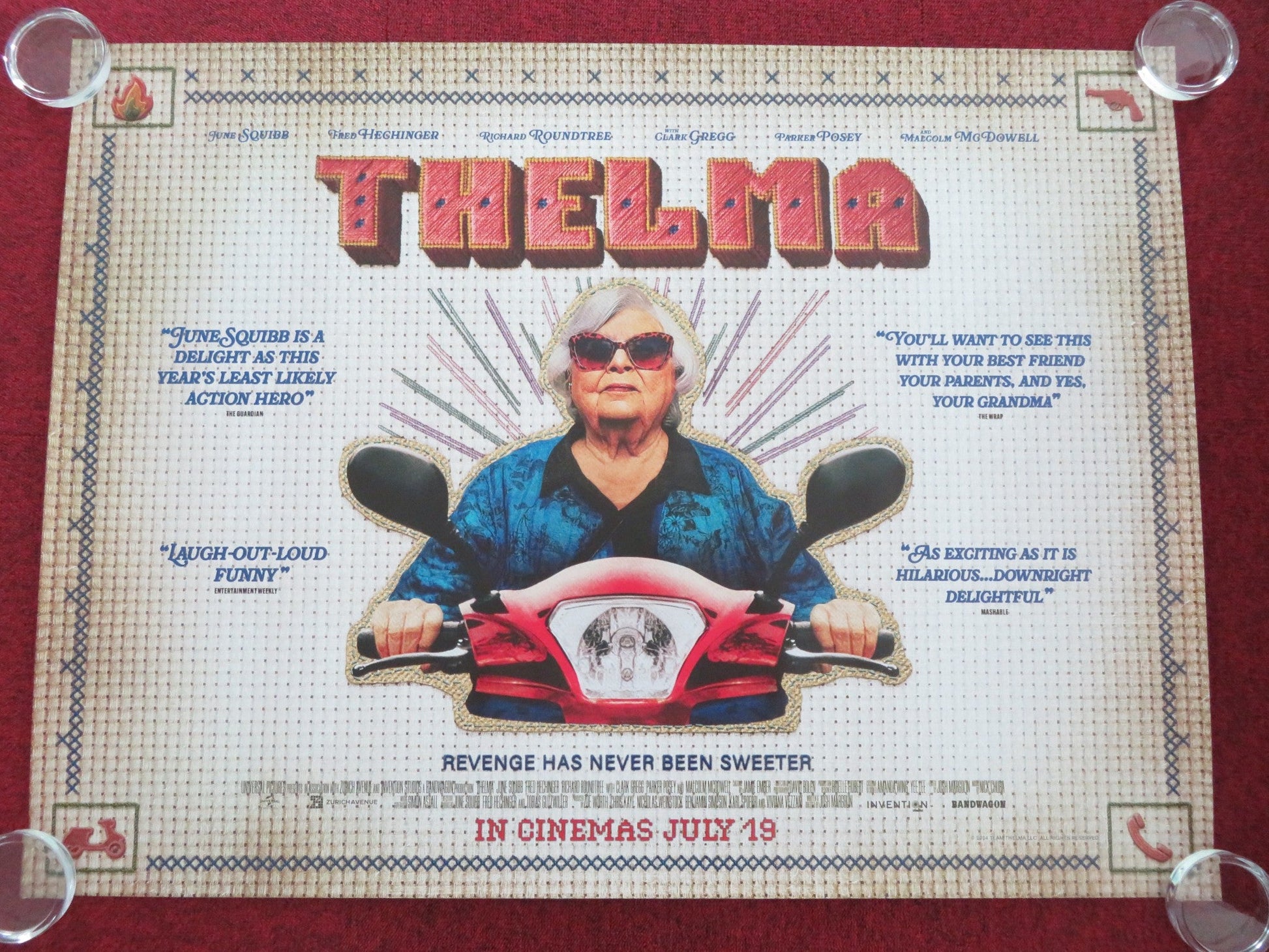 THELMA UK QUAD ROLLED POSTER JUNE SQUIBB FRED HECHINGER 2024 Movie posters
