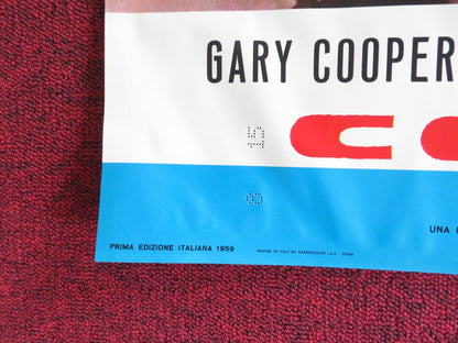 THEY CAME TO CORDURA - F ITALIAN FOTOBUSTA POSTER GARY COOPER RITA HAYWORTH R60s Rendezvous Cinema Movie posters
