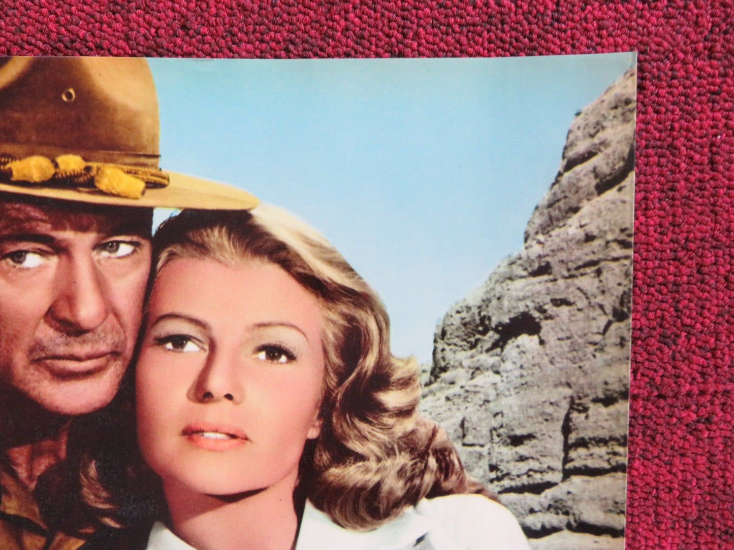 THEY CAME TO CORDURA - H ITALIAN FOTOBUSTA POSTER GARY COOPER RITA HAYWORTH R60s Rendezvous Cinema Movie posters