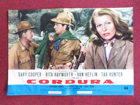 THEY CAME TO CORDURA - I ITALIAN FOTOBUSTA POSTER GARY COOPER RITA HAYWORTH R60s Rendezvous Cinema Movie posters