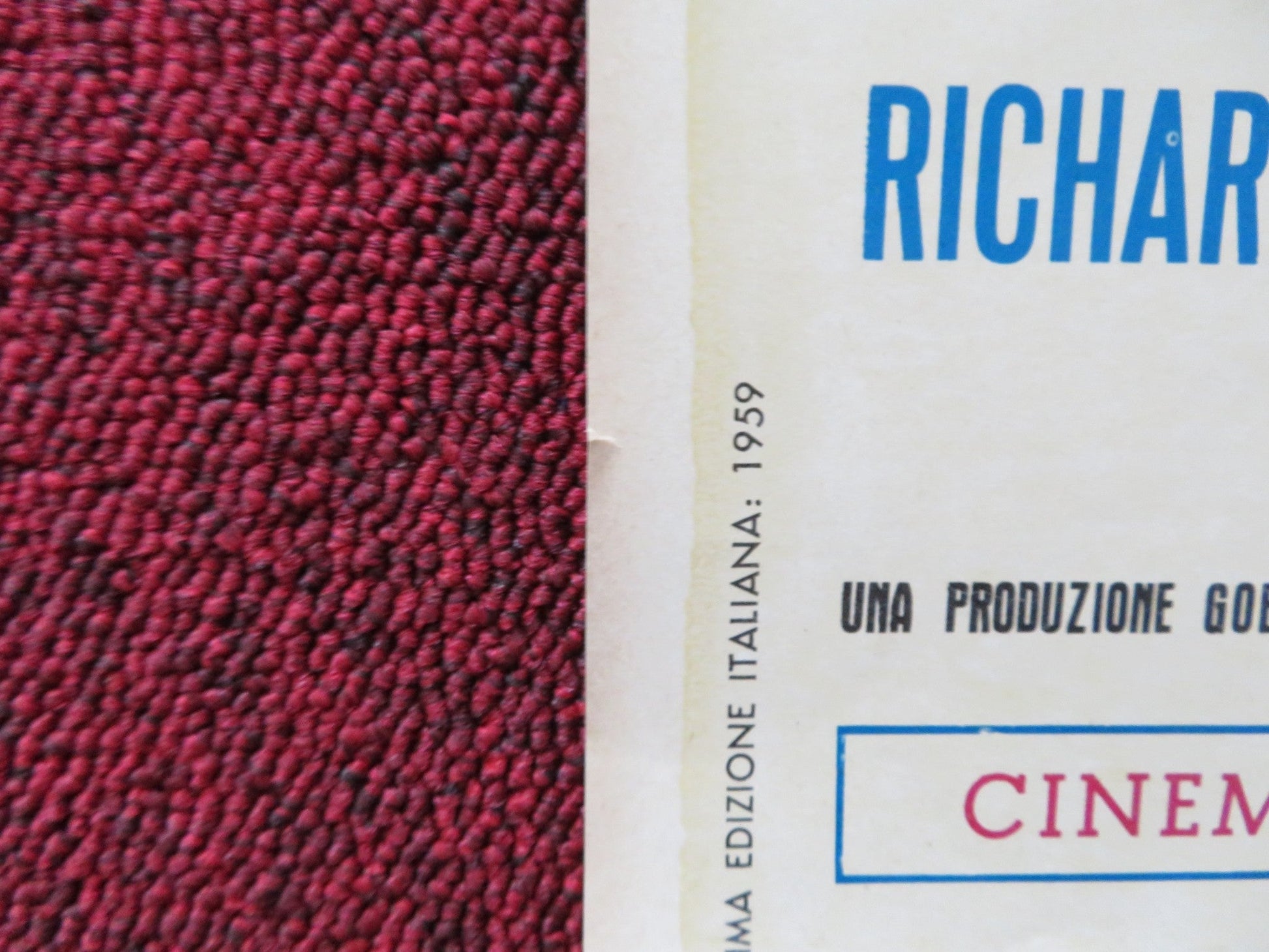 THEY CAME TO CORDURA ITALIAN LOCANDINA POSTER GARY COOPER RITA HAYWORTH 1960 Rendezvous Cinema Movie posters