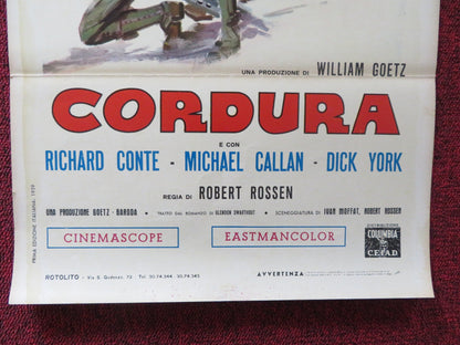 THEY CAME TO CORDURA ITALIAN LOCANDINA POSTER GARY COOPER RITA HAYWORTH 1960 Rendezvous Cinema Movie posters