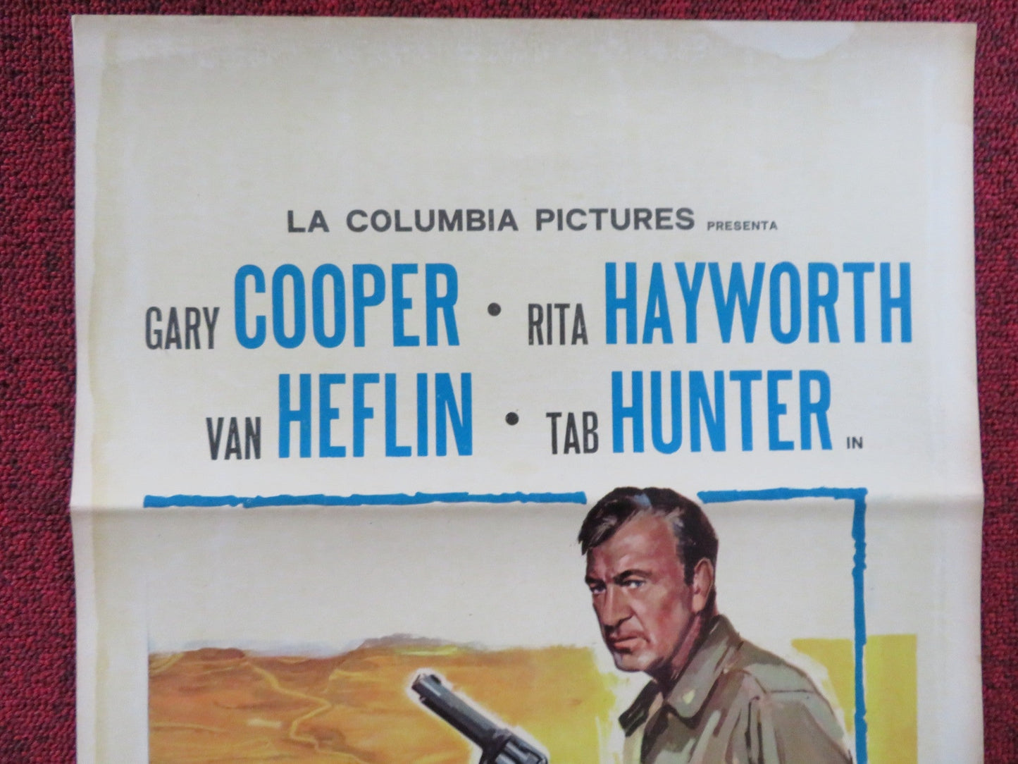 THEY CAME TO CORDURA ITALIAN LOCANDINA POSTER GARY COOPER RITA HAYWORTH 1960 Rendezvous Cinema Movie posters