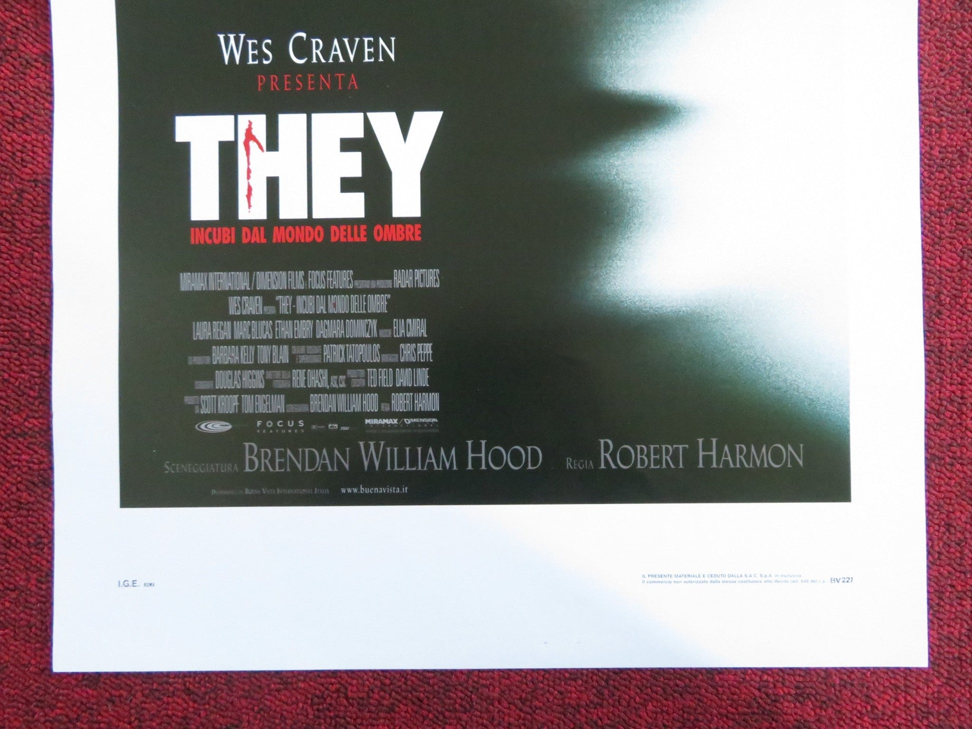 THEY ITALIAN LOCANDINA POSTER LAURA REGAN MARC BLUCAS 2002 Rendezvous Cinema Movie posters