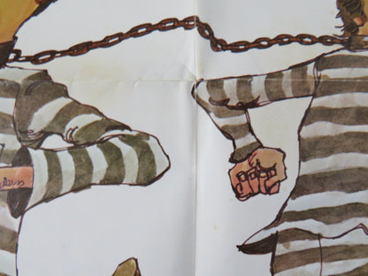 THEY WENT THAT - A - AWAY & THAT - A - AWAY FOLDED US ONE SHEET POSTER CHUCK MCCANN 1978 Rendezvous Cinema Movie posters