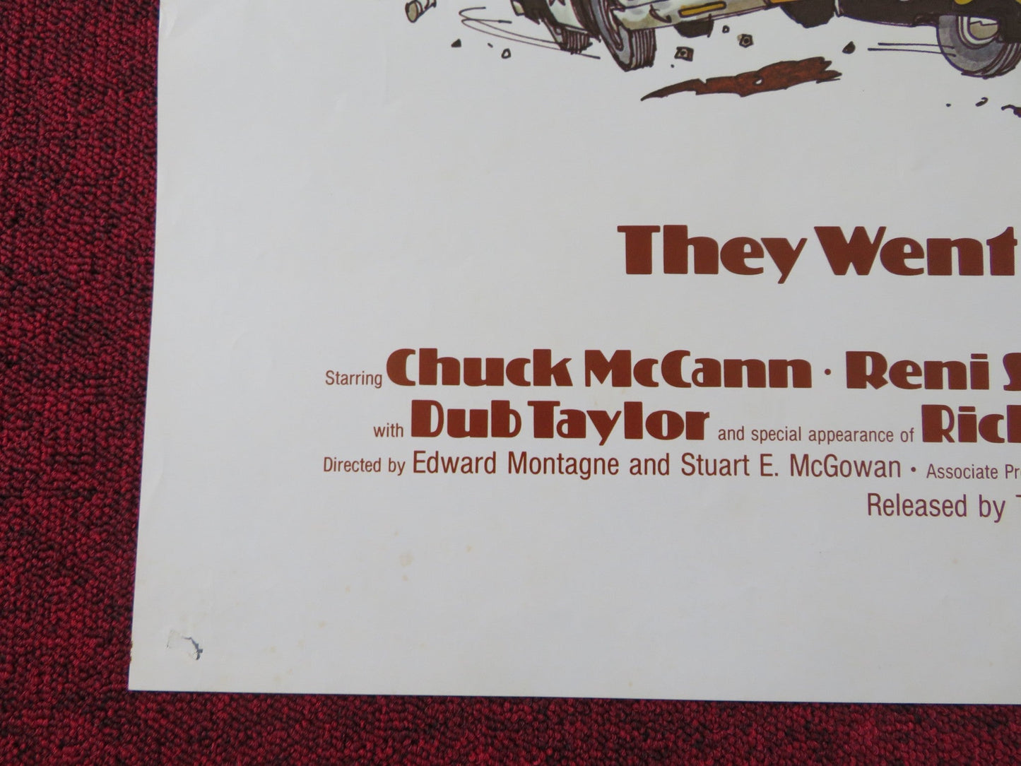 THEY WENT THAT - A - AWAY & THAT - A - AWAY FOLDED US ONE SHEET POSTER CHUCK MCCANN 1978 Rendezvous Cinema Movie posters