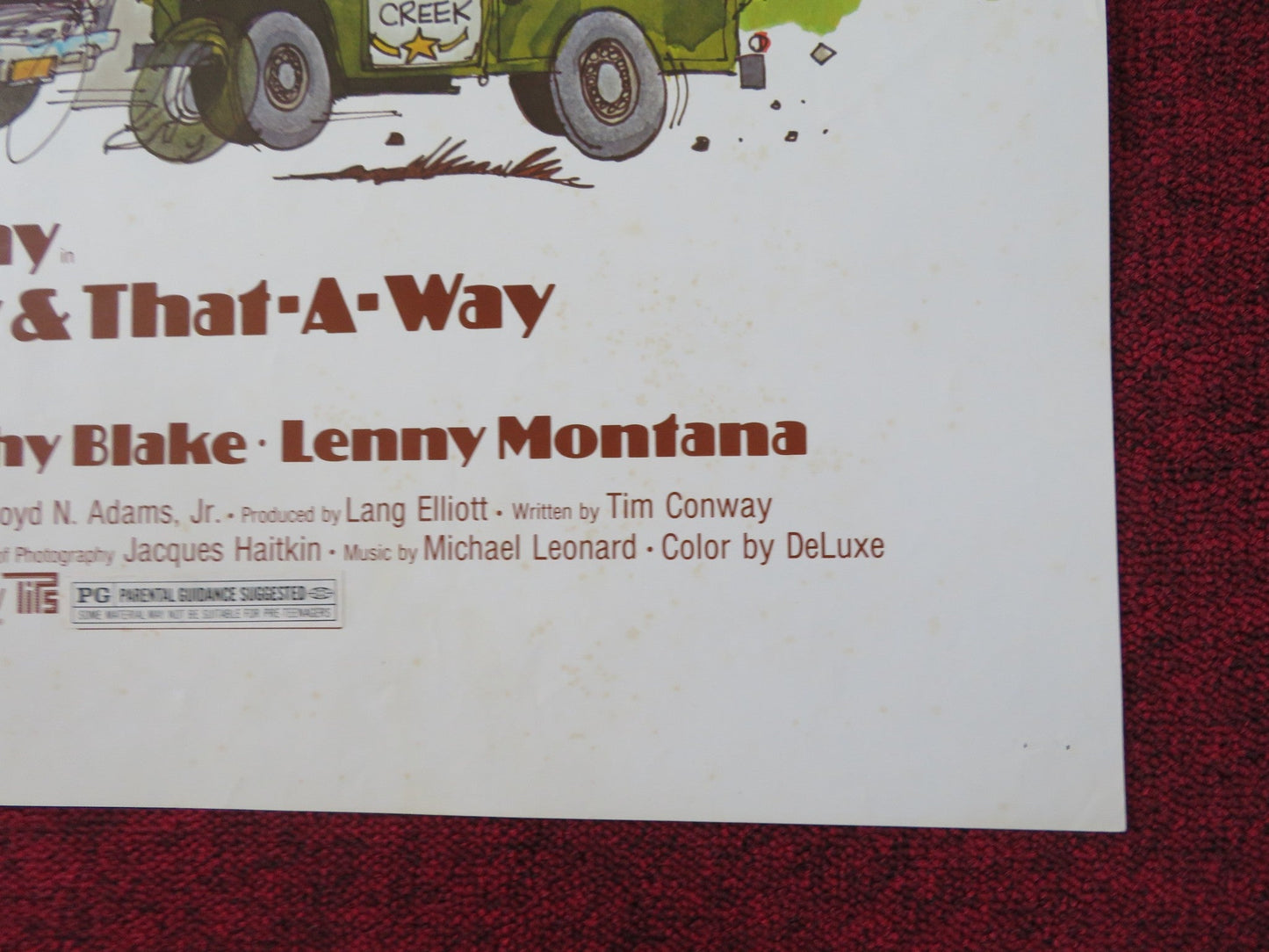 THEY WENT THAT - A - AWAY & THAT - A - AWAY FOLDED US ONE SHEET POSTER CHUCK MCCANN 1978 Rendezvous Cinema Movie posters