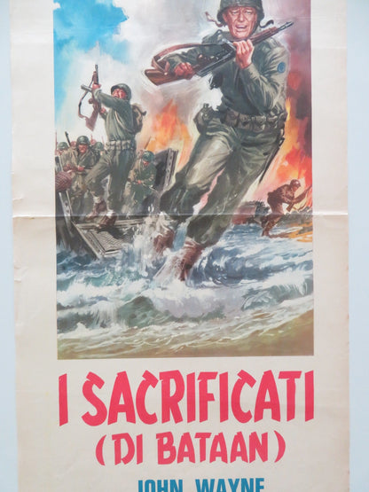 THEY WERE EXPENDABLE ITALIAN LOCANDINA POSTER JOHN WAYNE ROBERT MONTGOMERY 1960s Movie posters