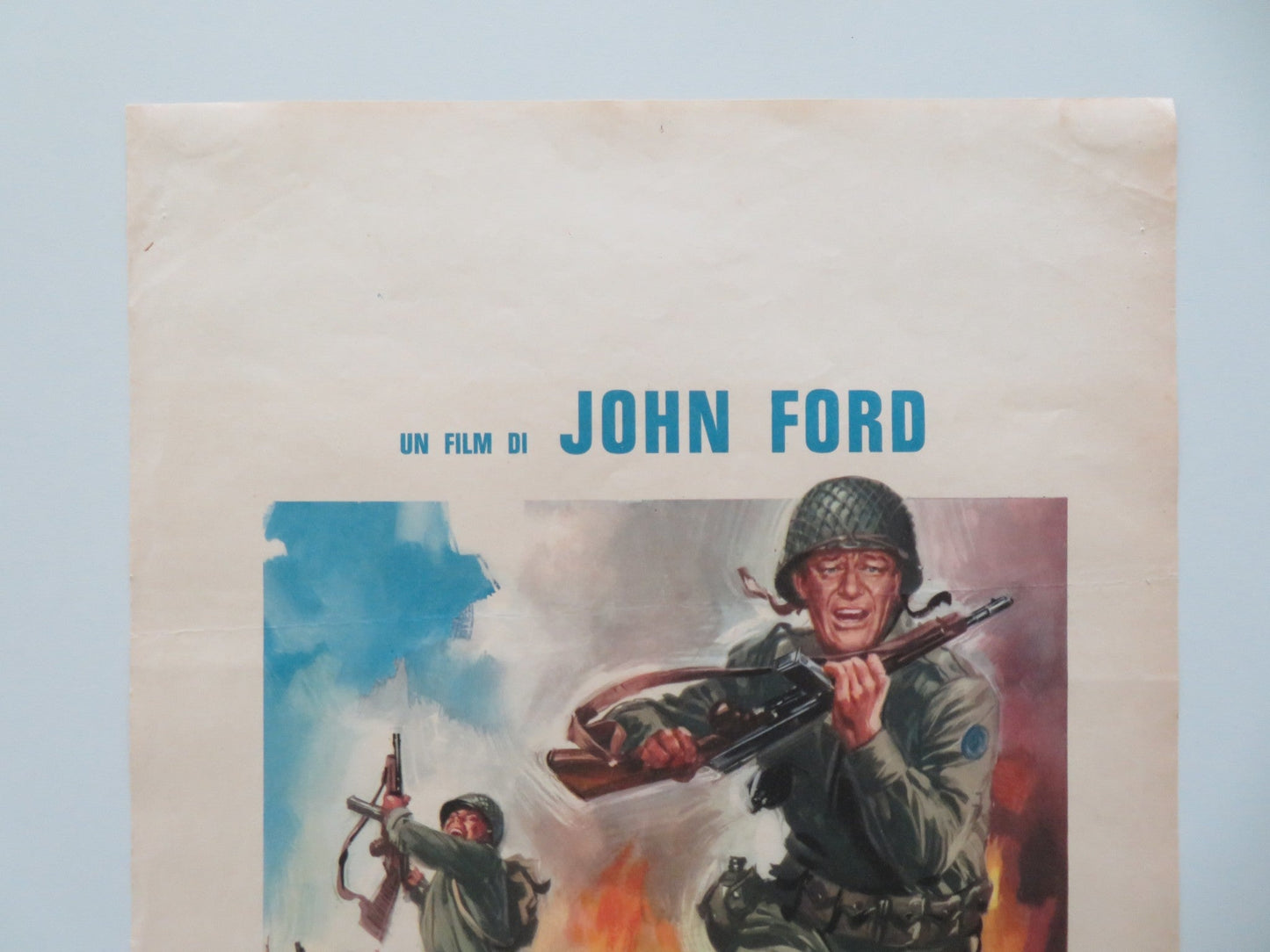 THEY WERE EXPENDABLE ITALIAN LOCANDINA POSTER JOHN WAYNE ROBERT MONTGOMERY 1960s Movie posters